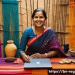 Home 20 지역개발과 관련된 문화적 접근 사례 - **Vibrant Bangladeshi Artisan in Digital Spotlight**
A skilled Bangladeshi artisan, a woman in h...